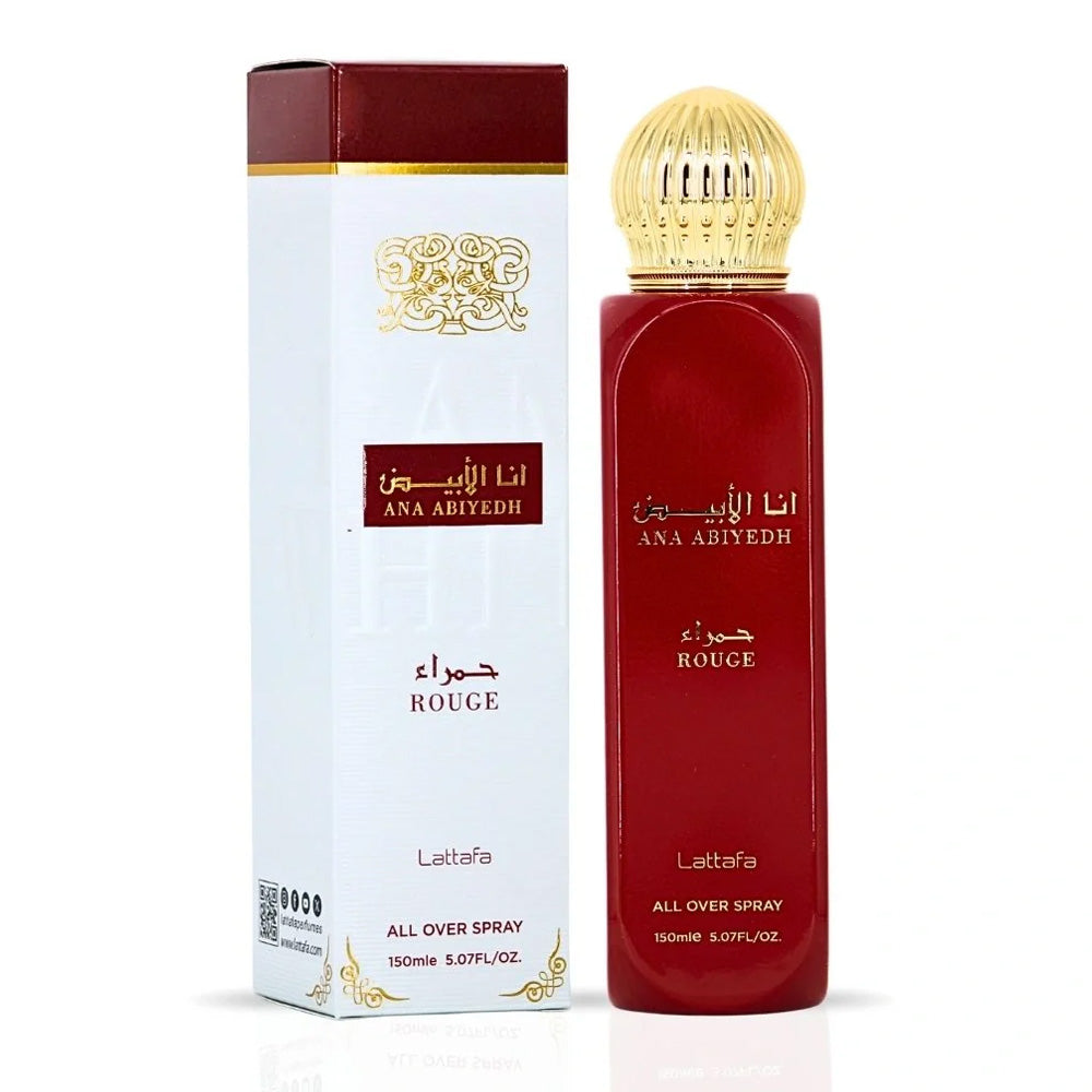 Lattafa - Ana Abiyedh Rouge All Over Spray 150ML (5.07 OZ)